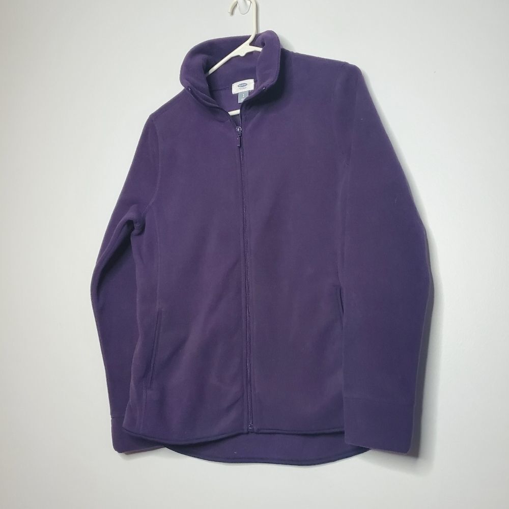 Old Navy S Purple Fleece Zip Up Sweater 2015